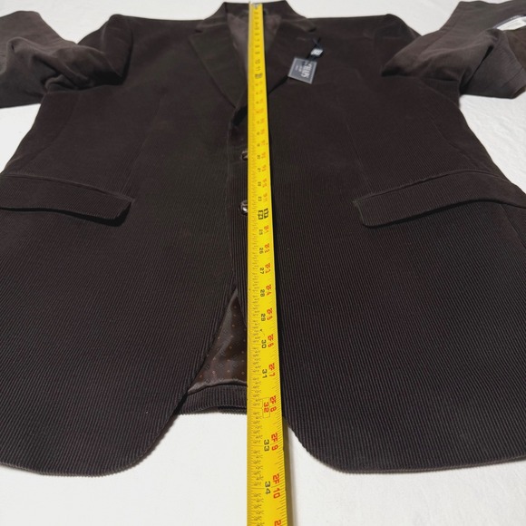 NEW Chaps Corduroy‎ Blazer Jacket Sport Coat Men's Size 42L Dark Brown - Picture 10 of 14